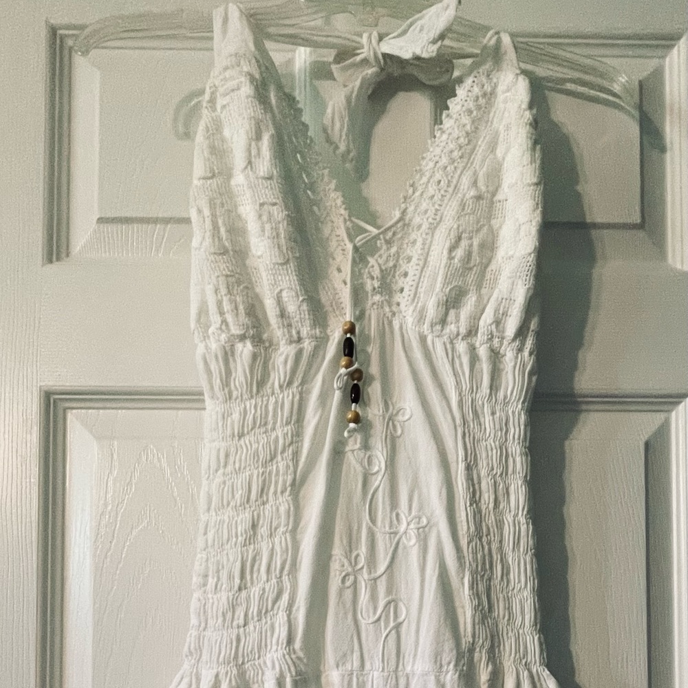 Beautiful Linen White Romper